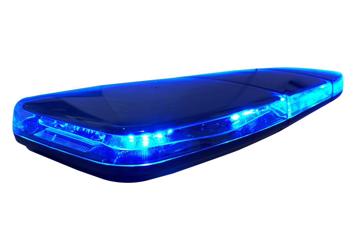 Barra di segnalazione a LED ultra piatta blu 950 mm COMPLETA